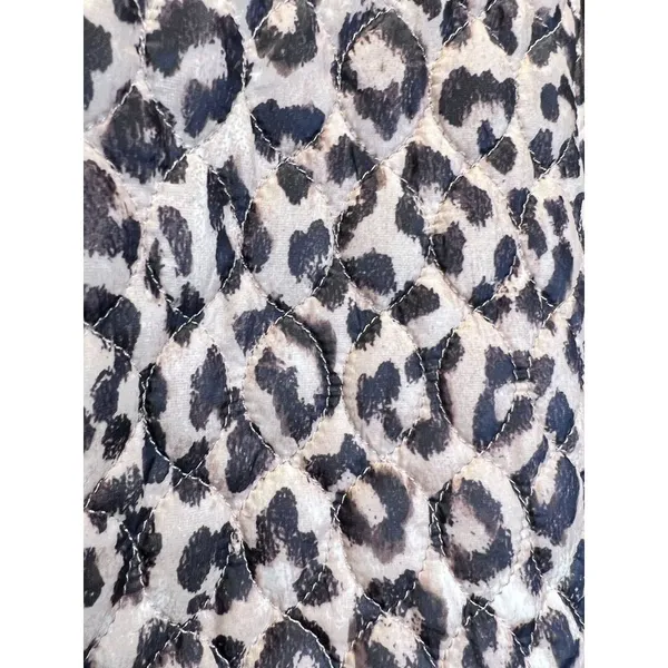 Land's End Cheeta Print Quilted Jacket Primaloft‎ Size Small - Image 3
