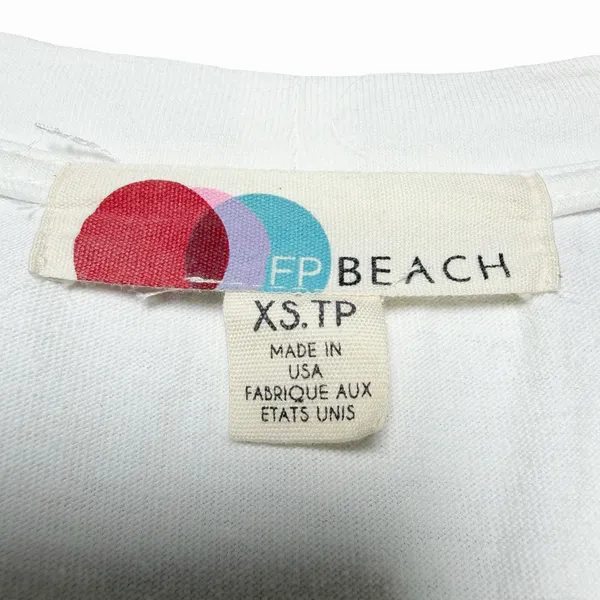 Free People FP Beach Women's XS Dandelion Mini‎ Dress Cutout White Short Sleeve Euro Summer - Image 9