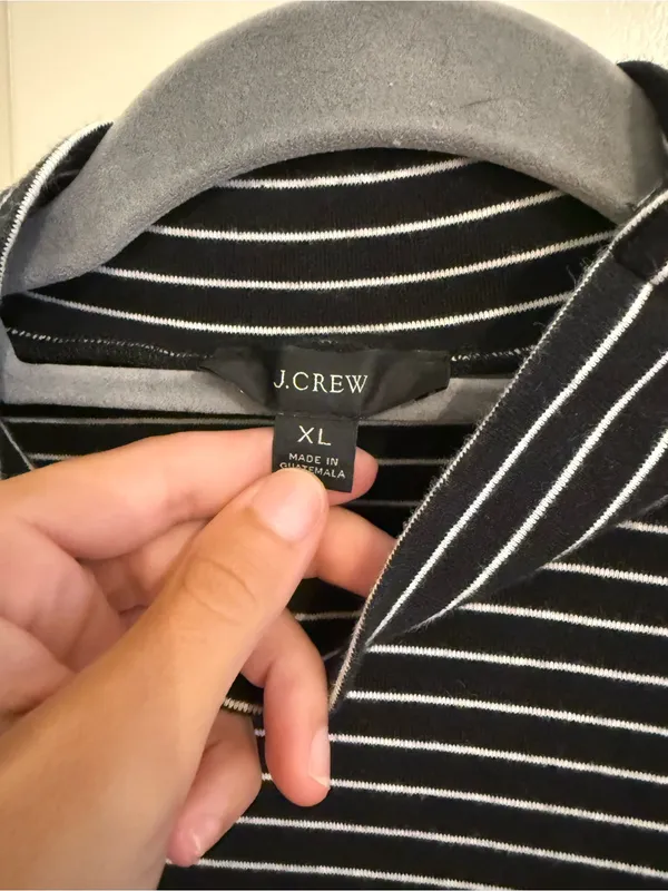 J. Crew Black Striped Long-Sleeve Turtleneck - Image 4