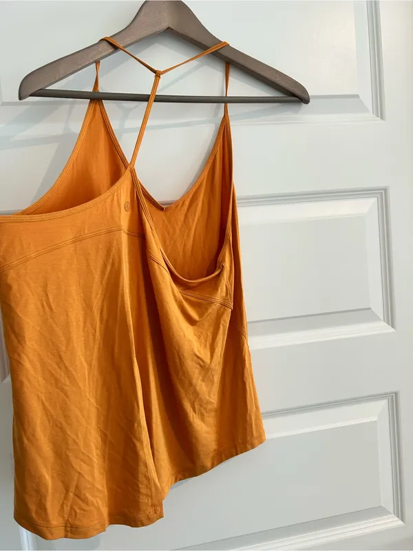 Lululemon Modal Silk Yoga Tank Top Mustard Yellow Size M / 8 - Image 9