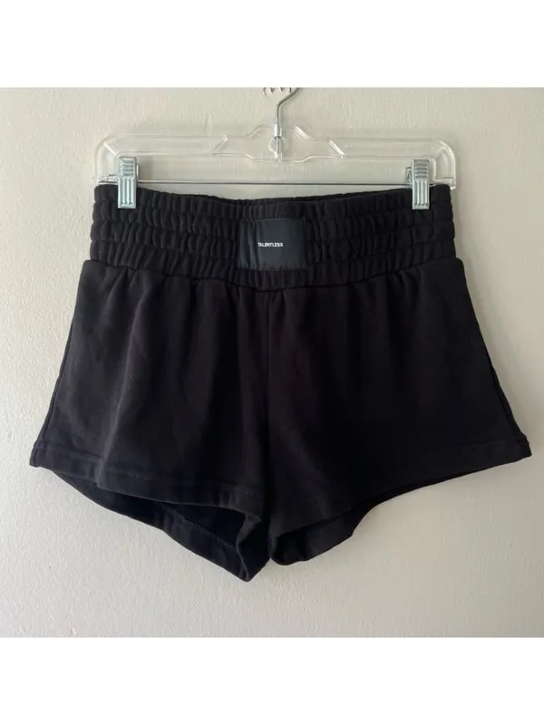 Talentless Sz S Slim Fit Black Womens Boxing Shorts Pull On - Image 2