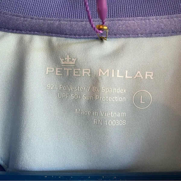 Peter Millar Performance Zip Polo Golf The Old Course St Andrews Links - Image 9