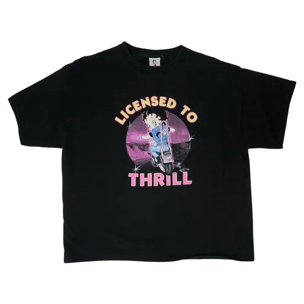 Vintage Y2K Betty Boop Biker Shirt - Image 2