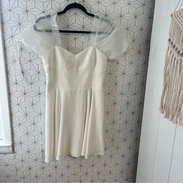 Amanda Uprichard Lovely Dress Ivory - Image 5