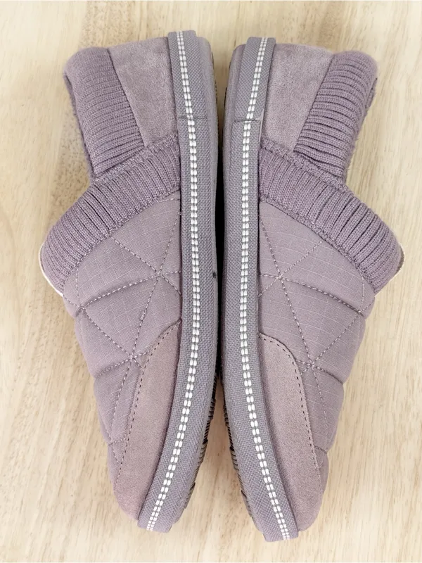 Skechers Cozy Campfire Camp Nap Faux Fur Lined Slippers Mauve Purple Size 6 - Image 5