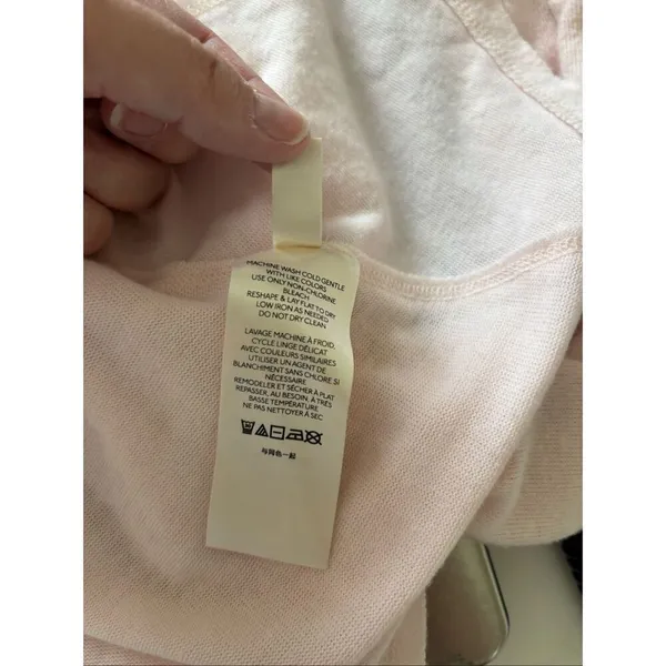 Free People Cozy Time Funnel Slouchy Top Baby Pink Barbie We The Free Size XS - Image 2
