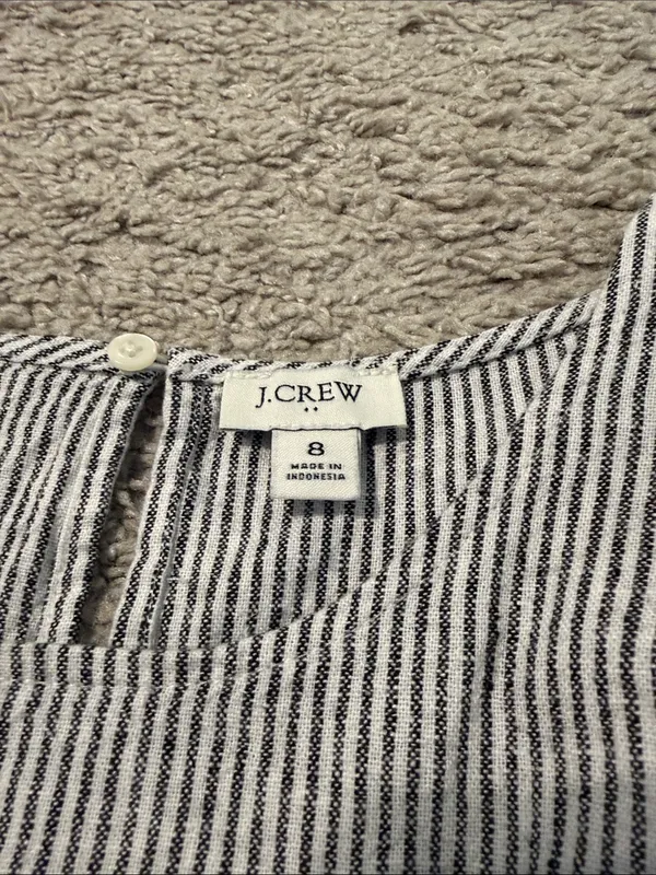 J. Crew Pinstripe Linen Dress - Image 2