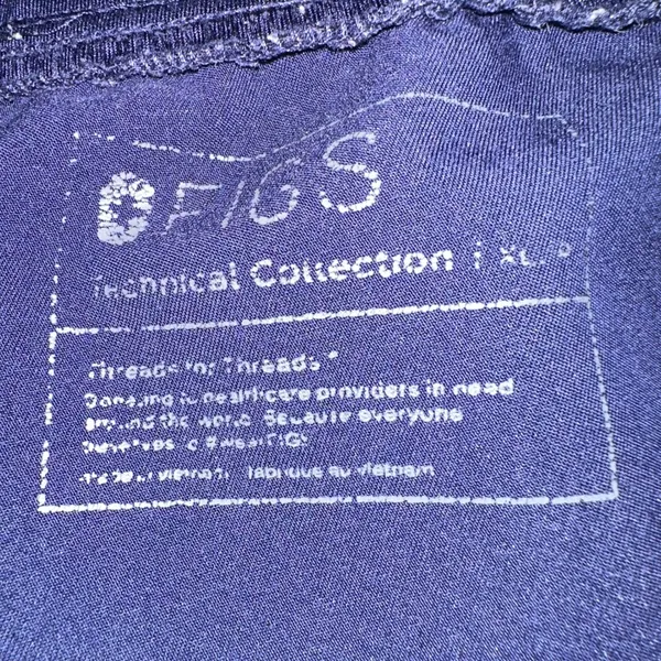 FIGS Zamora Technical Collection Navy Blue Jogger Scrub Pants Women's XL Petite‎ - Image 2