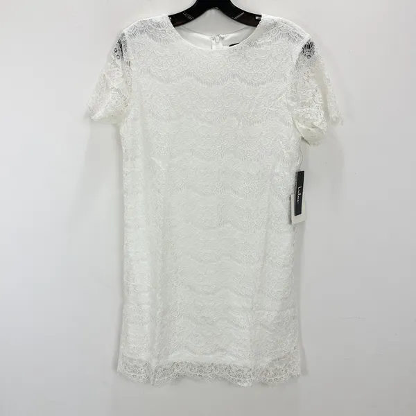 Lulus Take Me to Brunch Ivory Lace Shift Dress Classic Preppy Cute Small NWT - Image 5