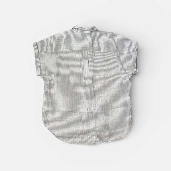 Lauren Ralph Lauren‎ Women’s Blue Striped Button Down Shirt - Image 4