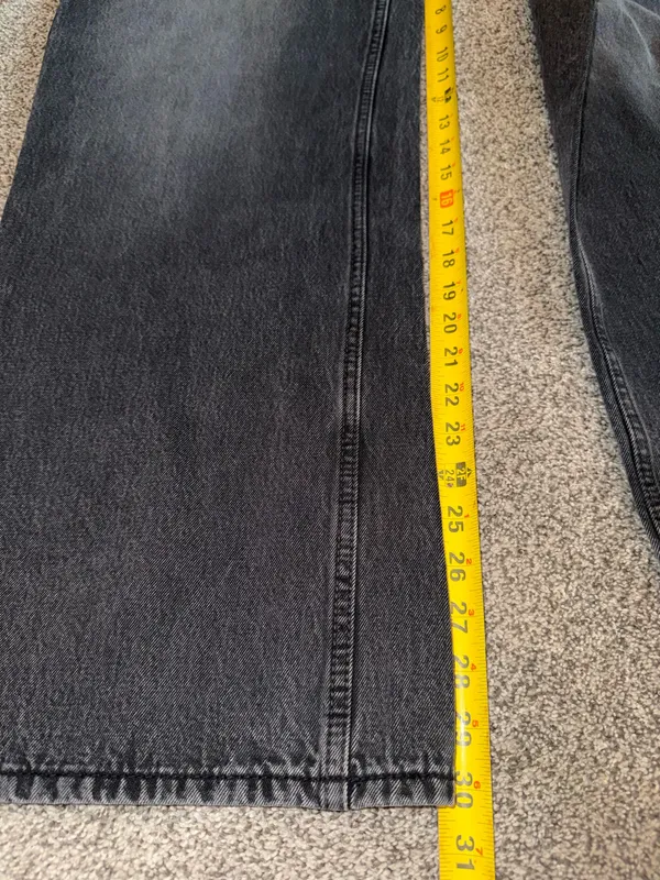 Hollister Ultra Low-Rise Baggy Jeans in Washed Black - Image 2