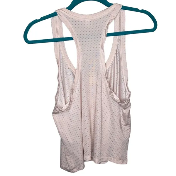 Under‎ Armour HeatGear Tank Top Medium Loose Fit Mesh Racerback Pink Athletic - Image 2