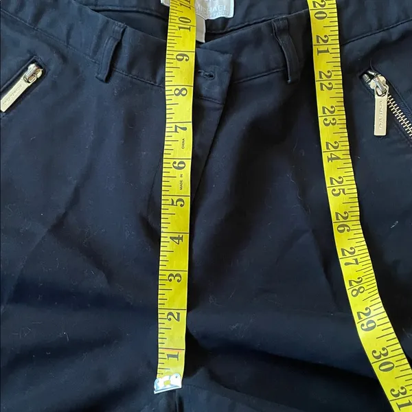Michael Kors Black Dress Pants with Gold Zippers - Image 7