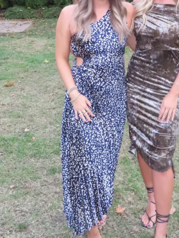 VICI Modern Day Glam One Shoulder Asymmetrical Maxi Dress - Image 6