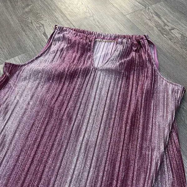 NWT Women’s Espresso XL Sparkle Purple Blouse Top - Image 4