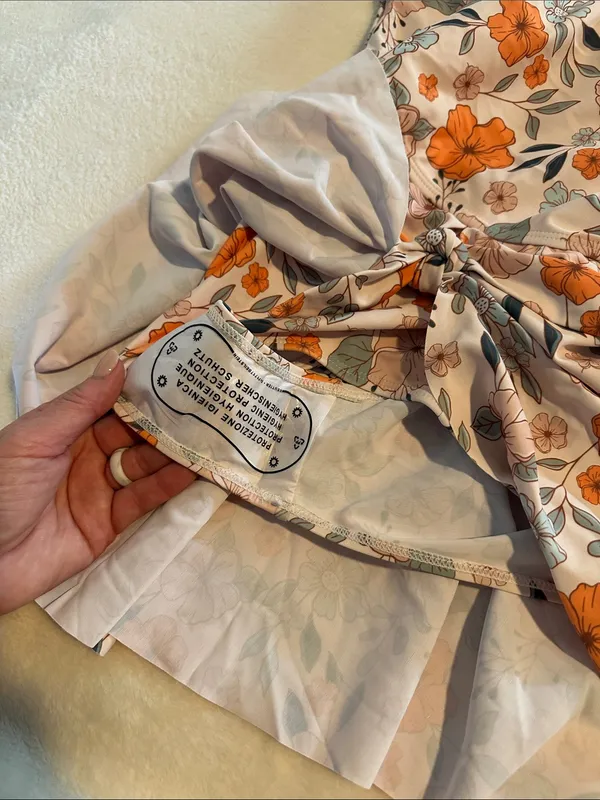Floral Pink and Orange One-Piece swimsuit NWOT - Image 5