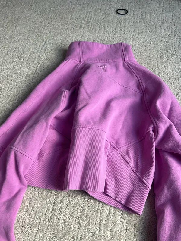 Lululemon Scuba Half-Zip Purple - Image 3