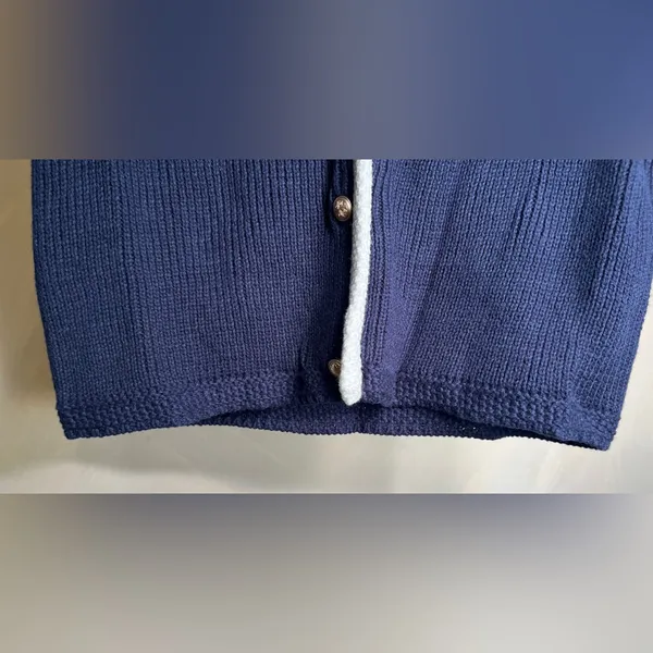 Sincerely Jules Women’s 2Pc Navy Knit Sweater Set,Vest+Wide/Flare leg Pants|SZ:S - Image 5