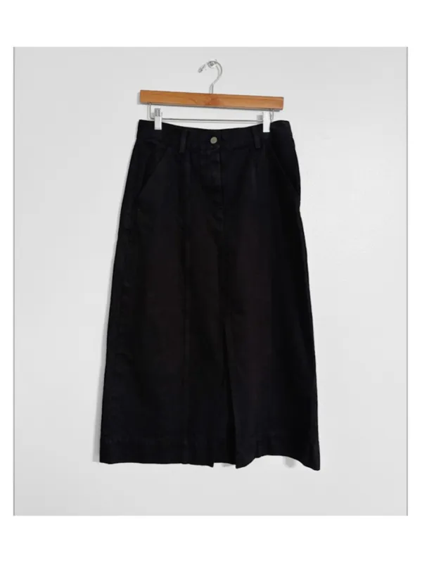 Mara Hoffmann Nikita Organic Cotton Jean Midi Skirt - Image 2
