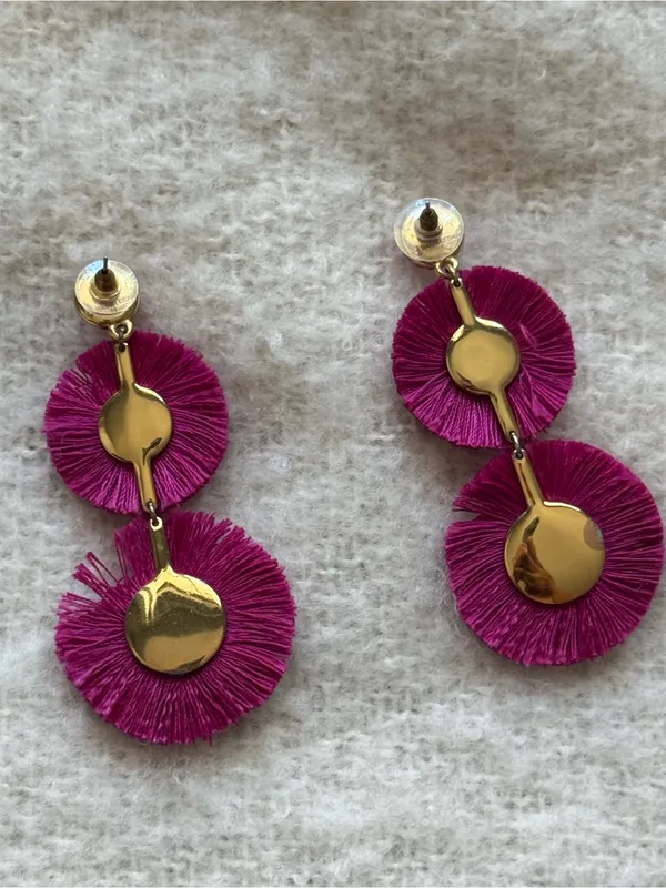 BaubleBar Mariette Fringe Drop Earrings - Image 3
