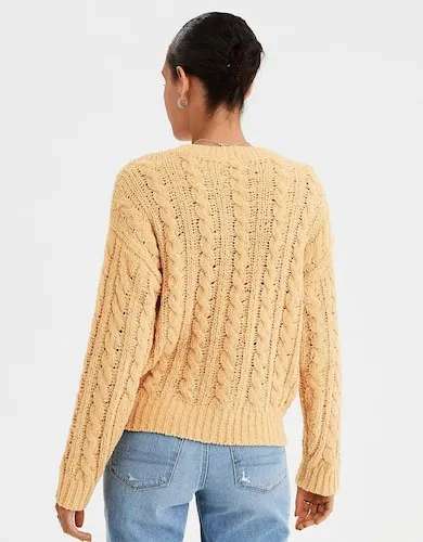 American Eagle Impossibly Soft Cable Knit Sweater - Image 2