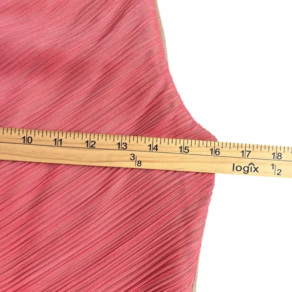 BCBGMAXAZRIA Womens One Shoulder Dress‎ Pink Ombre Pleated Party Dress Large - Image 6