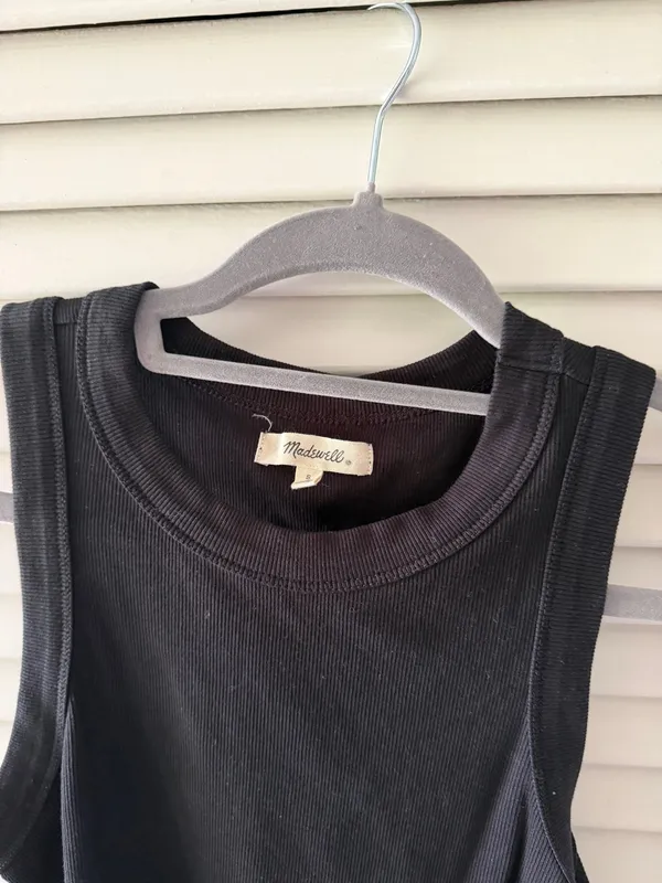 Madewell Tank Top Black Small - Image 2