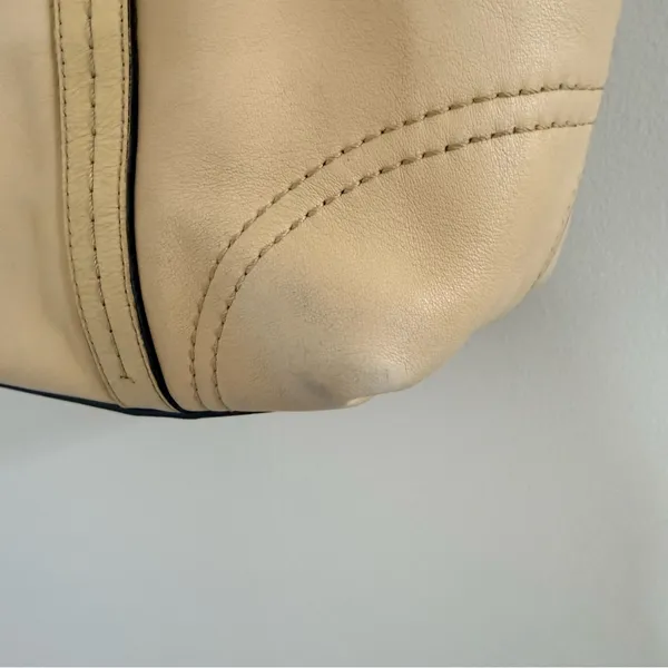 Coach Tan Leather Tote with Double Straps - Image 9