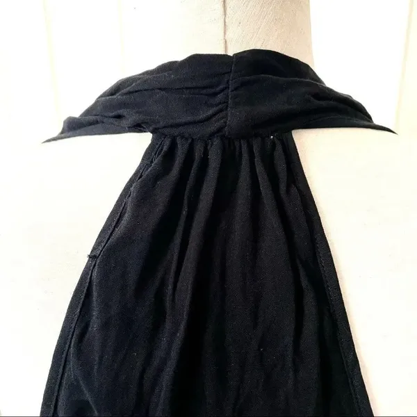 Ella Moss Gauzy rope tank black halter top - Image 6