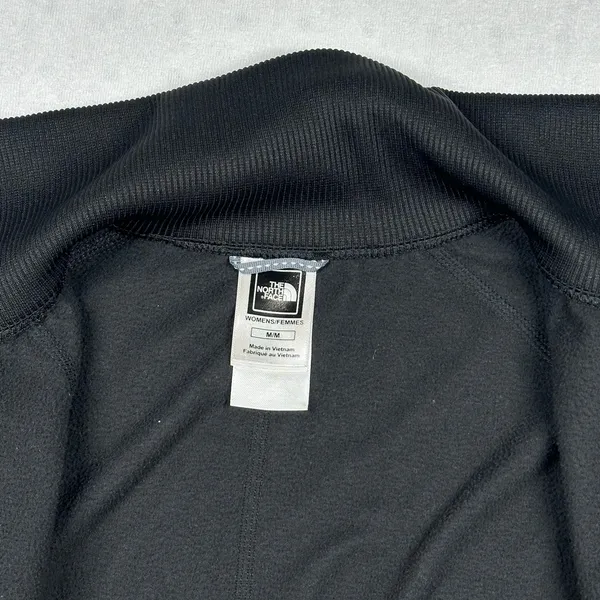 The North Face Women’s Medium Black Full Zip Fleece Jacket TKA 100 Lightweight - Image 4