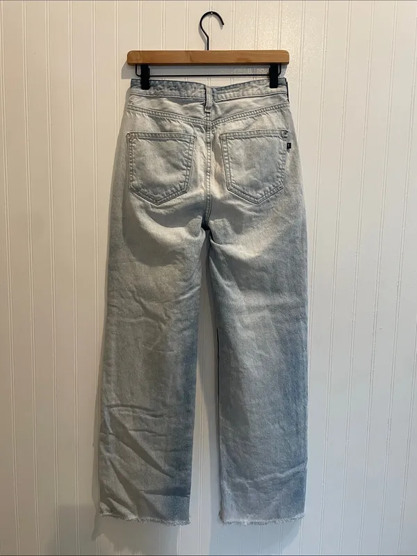 ANTHROPOLOGIE | PILCRO The Joey High-Rise Relaxed Jeans Light Wash Denim Size 25 - Image 6