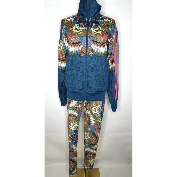 Adidas Originals x FARM Rio Borbomix Track Jacket Pants Set Floral Butterfly M L - Image 2