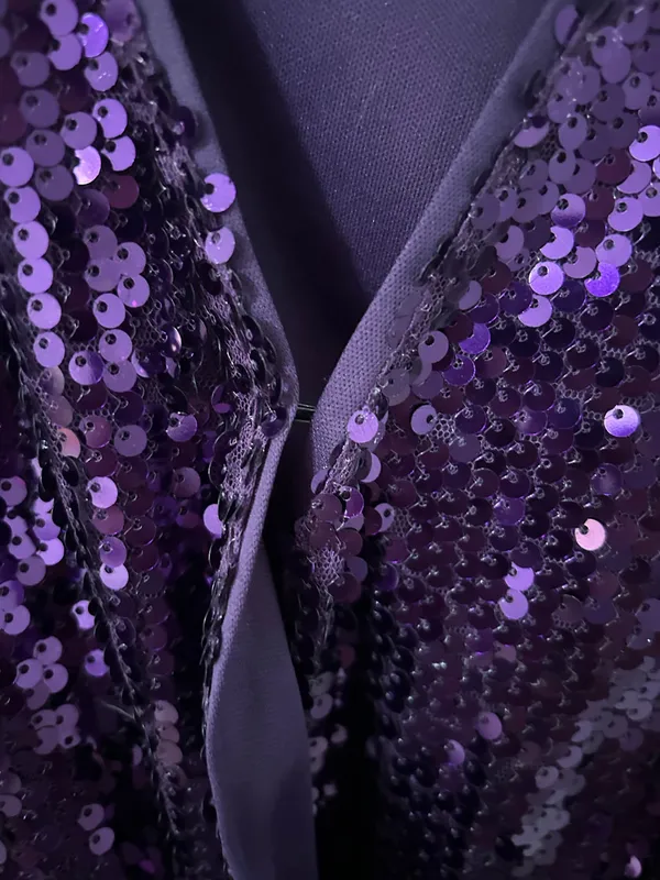 Purple Sequins Shein Romper  - Image 6