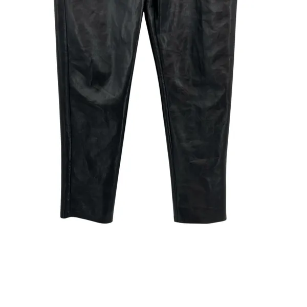 Aritzia Wilfred The Melina Pants‎ High Waisted Vegan Leather Black Size 12 - Image 8