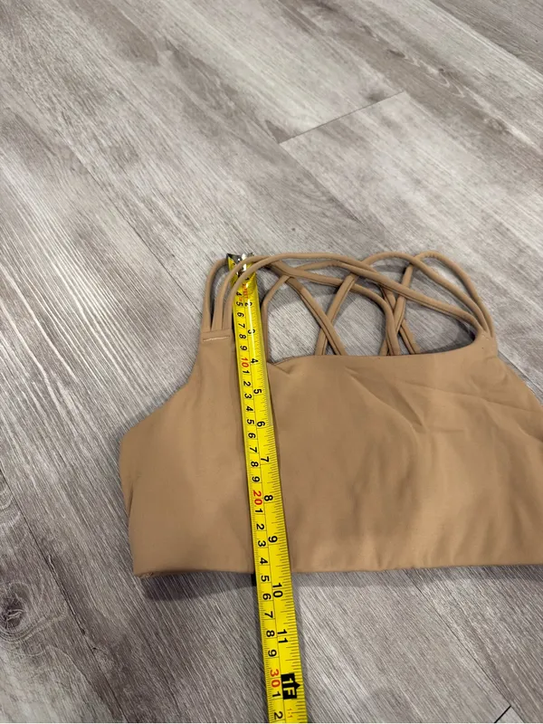 Athleta Solace Keyhole Sports Bra in Tan Size S - Image 7