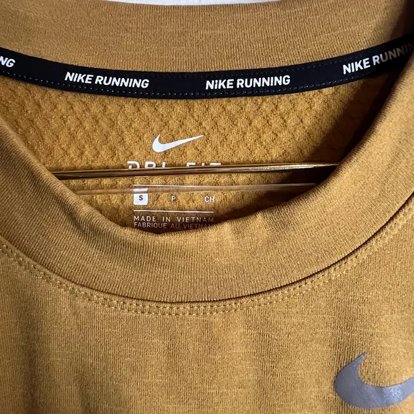 Nike Dri-FIT Mustard Athletic Crewneck‎ - Image 2