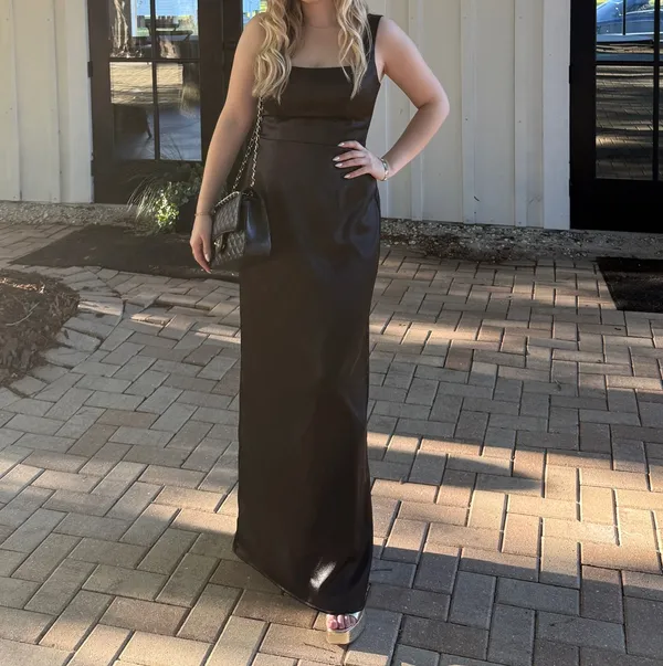 Azazie Satin Dress - Image 3