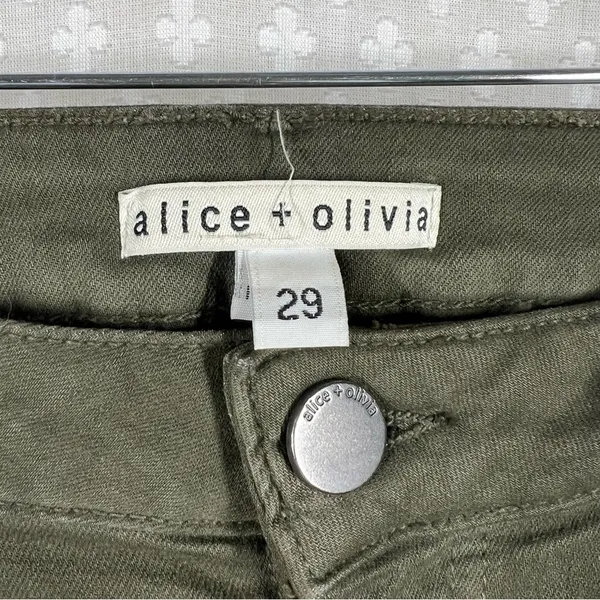 Alice + Olivia Green Mid‎ Rise Flare Jeans - Image 2