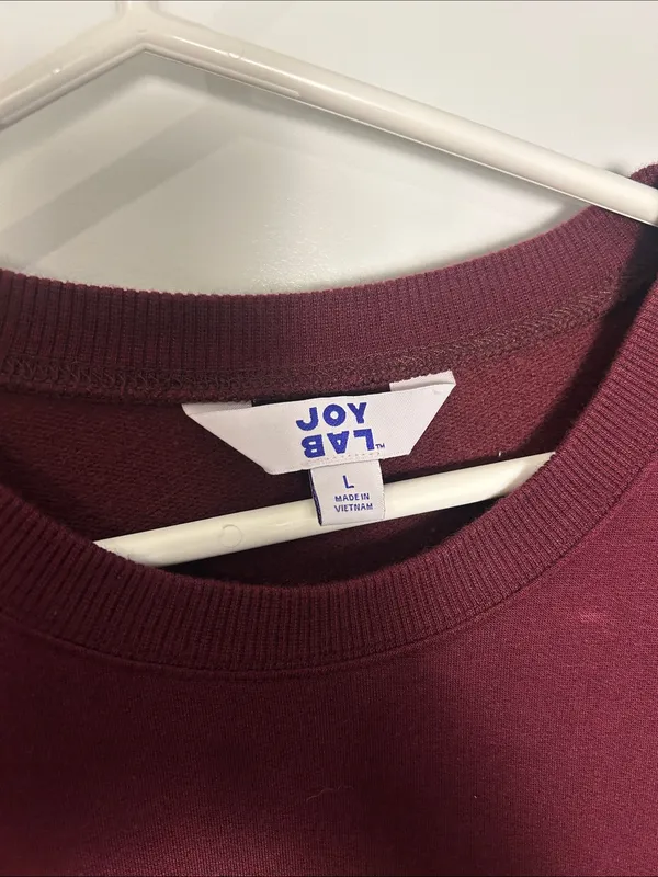 JoyLab Women's Crewneck Sweatshirt in Burgundy - Image 4