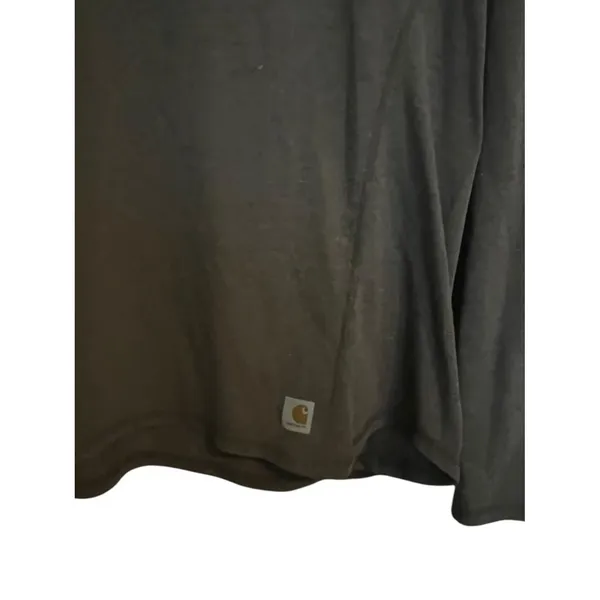 Carhartt Women's For1/4 Zip Lightweight Pullover Olive Green - Image 6