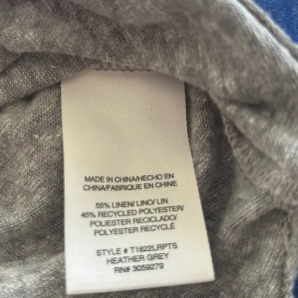 Thread & supply grey short sleeve tee Gray Size L - Image 5