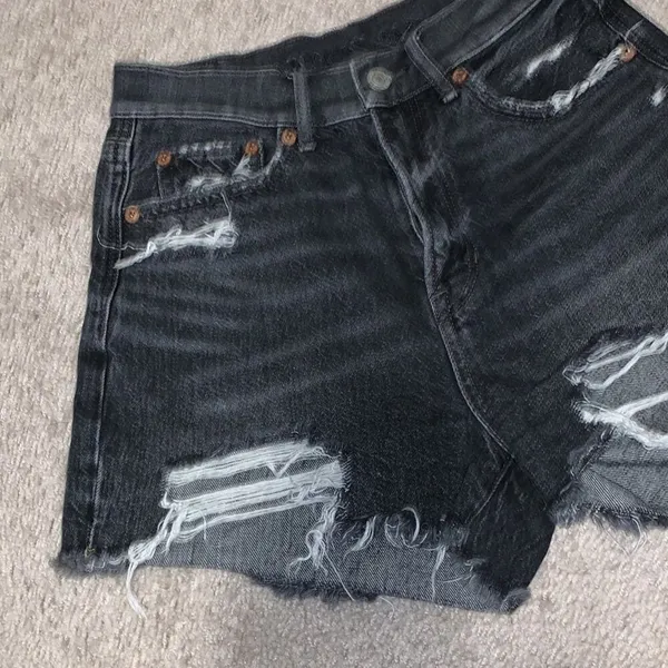 American Eagle Comfort Stretch Highest Rise 90s Boyfriend Shorts Womens 0 - Image 2