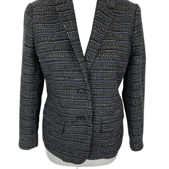 Lucky Brand Blue Blazer 4 Womens Career Office Casual Layering - Image 3