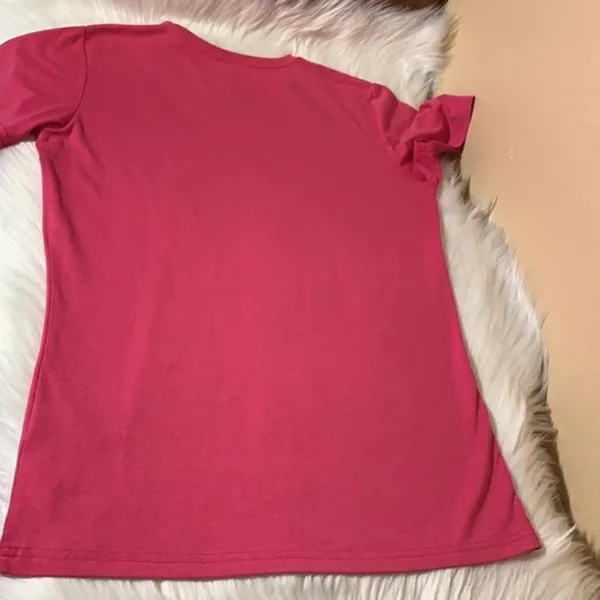Nike Dri-Fit Pink Short Sleeve Shirt Size Medium - Image 9