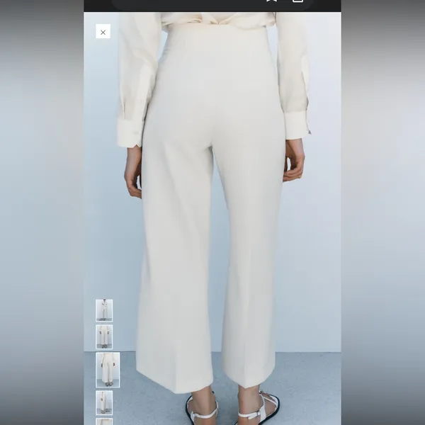 Zara -collection-high-waist-culotte-trousers - Image 2