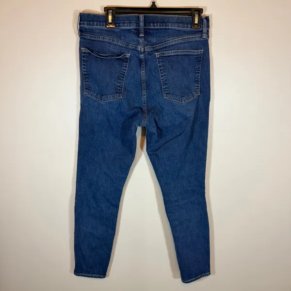 Gap True Skinny High Rise Denim Dark Wash Blue Jeans Womens 31R - Image 5