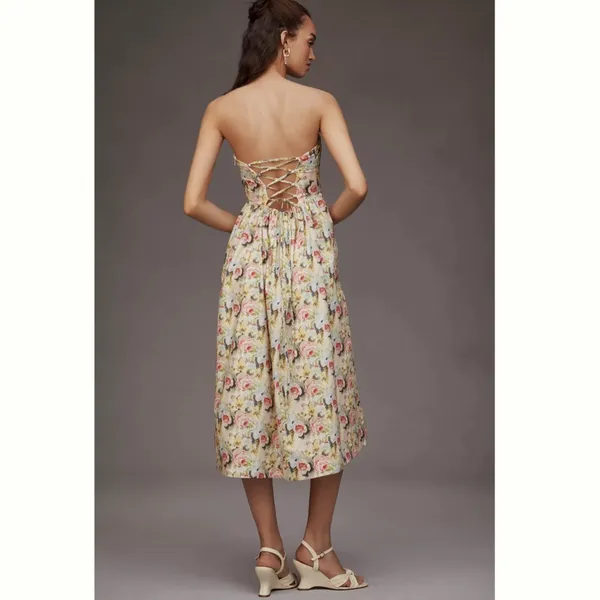 Anthropologie En Saison Cairo Strapless Midi Dress - Image 2