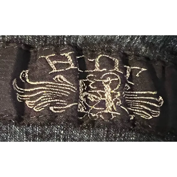 Hint Jeans Women's Wide Waist Band Wide Leg Back Legs Frayed‎ Size 11 - Image 7