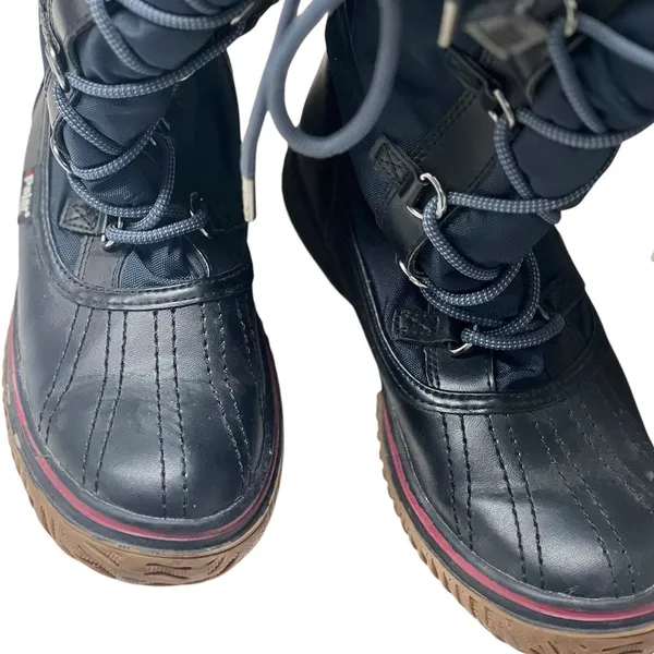 Pajar Canada Waterproof Fleece Lined Tall Winter Boots Navy Women’s 6–6.5 EUC - Image 8