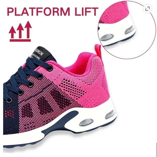 BRAND NEW ~ Women's Blue & Pink Lightweight Walking Shoes Mesh Sneakers ~ 8 1/2 - Image 5